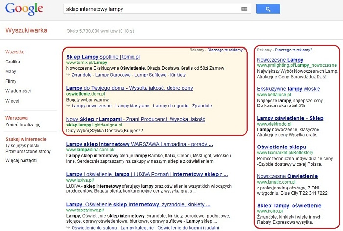 Linki sponsorowane Google AdWords Linki sponsorowane Google AdWords