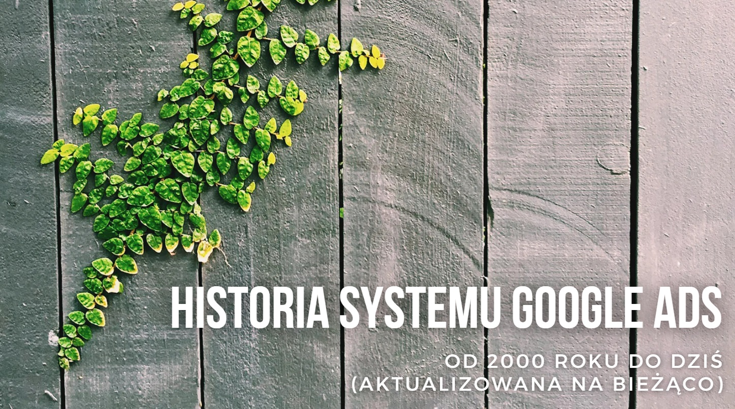Historia systemu Google Ads - Timeline