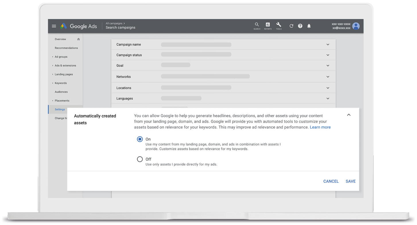 Google Marketing Live 2022 - automatycznie tworzone zasoby w elastycznych reklamach w wyszukiwarce (RSA)