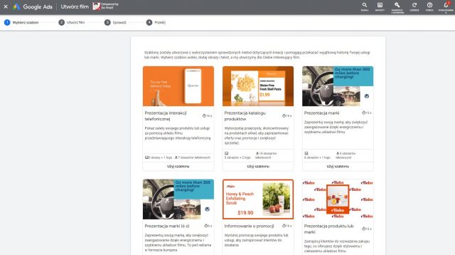 Google Marketing Live 2022 - tworzenie reklam video bezpośrednio w panelu Google Ads