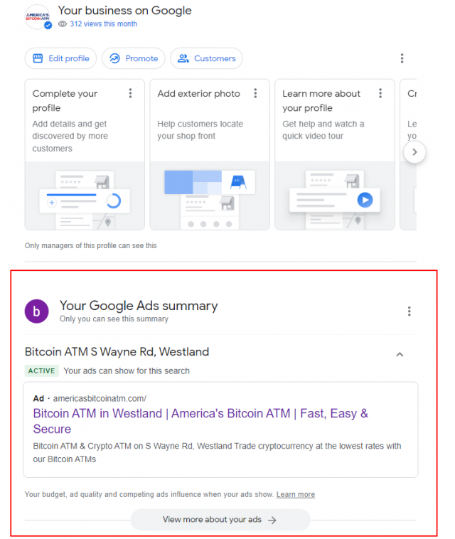 Podsumowanie reklam Google Ads z poziomu wyszukiwarki