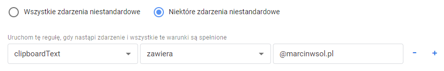 Śledzenie kopiowania elementów tekstowych - jak ustawić