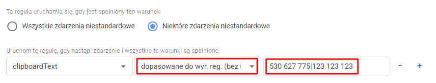 Śledzenie kopiowania elementów tekstowych - jak ustawić