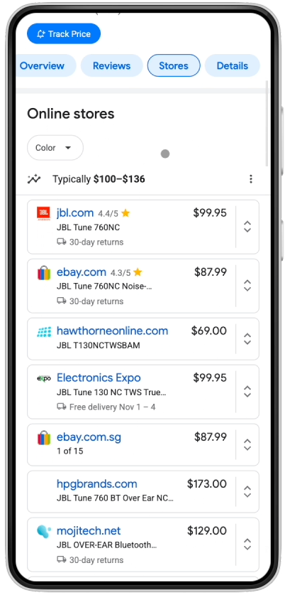 Nowe funkcje w Google Zakupy