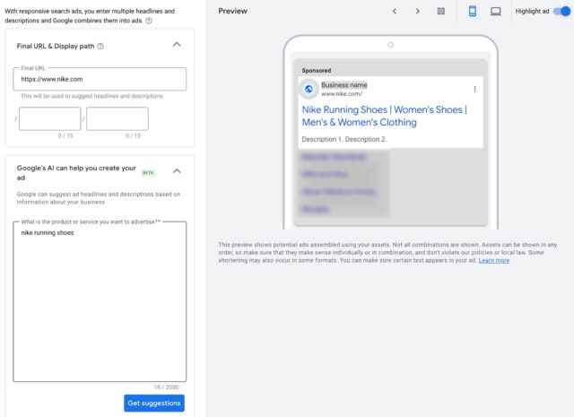 Automatycznie tworzone reklamy w oparciu o sztuczną inteligencję