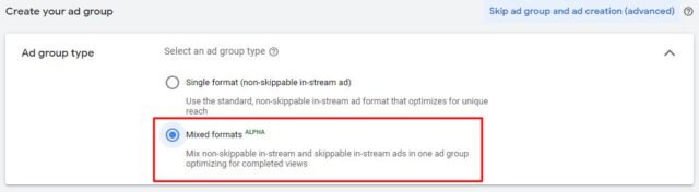 Nowy typ grupy reklam w kampaniach video