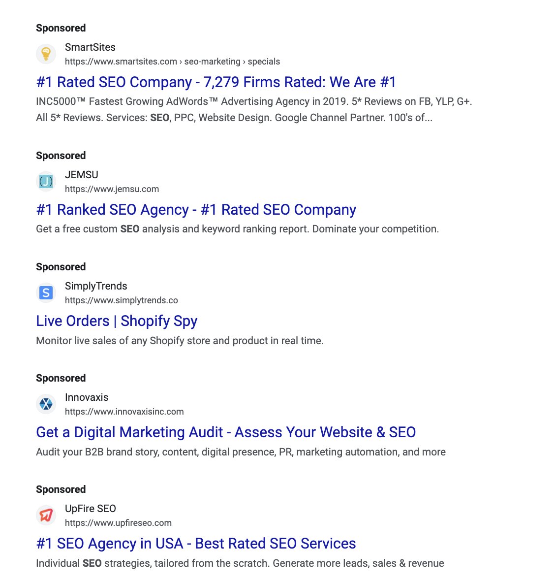 5 jednostek reklamowych