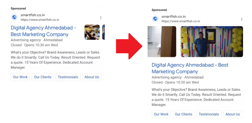 Rozszerzone obrazy w reklamach usług lokalnych