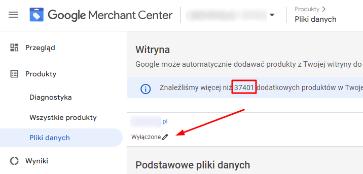 Automatycznie dodawane produkty w Google Merchant Center