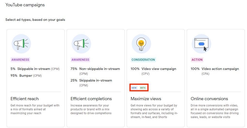 Kampanie Video Views dostępne w Planerze zasięgu