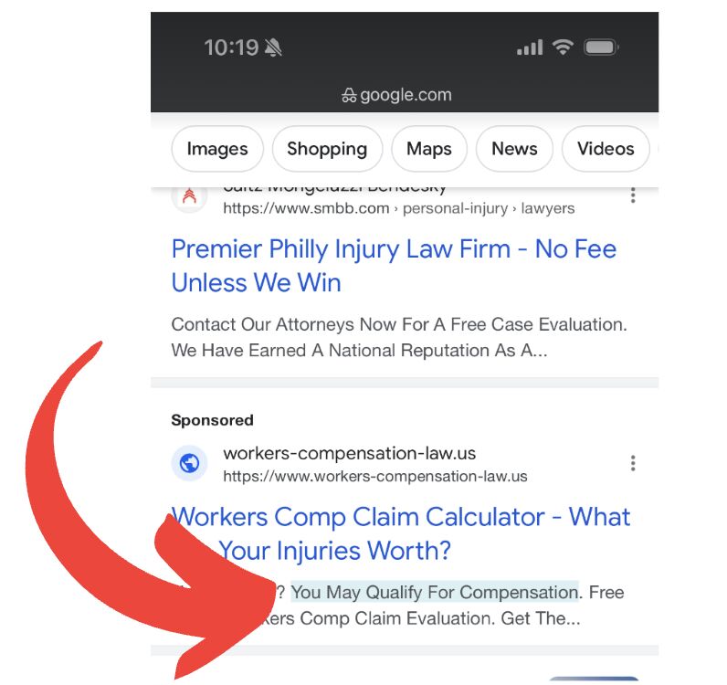 Podświetlony tekst w reklamach Google Ads