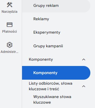 Grupy plików zmieniają się ponownie w komponenty