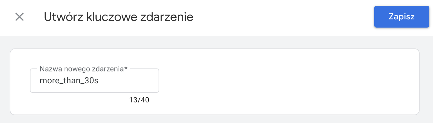 Czas trwania sesji jako konwersja w Google Analytics 4
