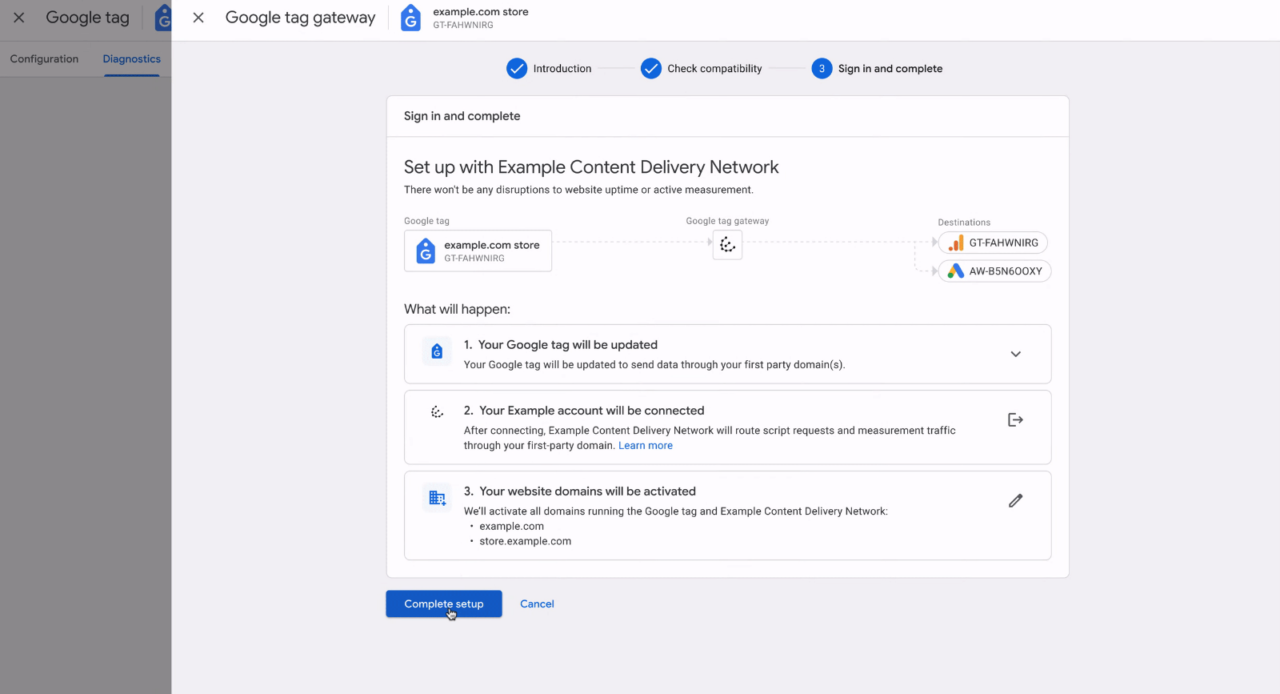 Google tag gateway for advertisers