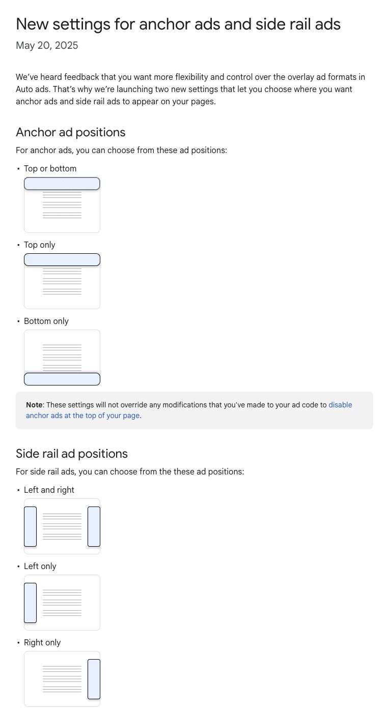 Nowe ustawienia dla Auto Ads – więcej kontroli dla wydawców