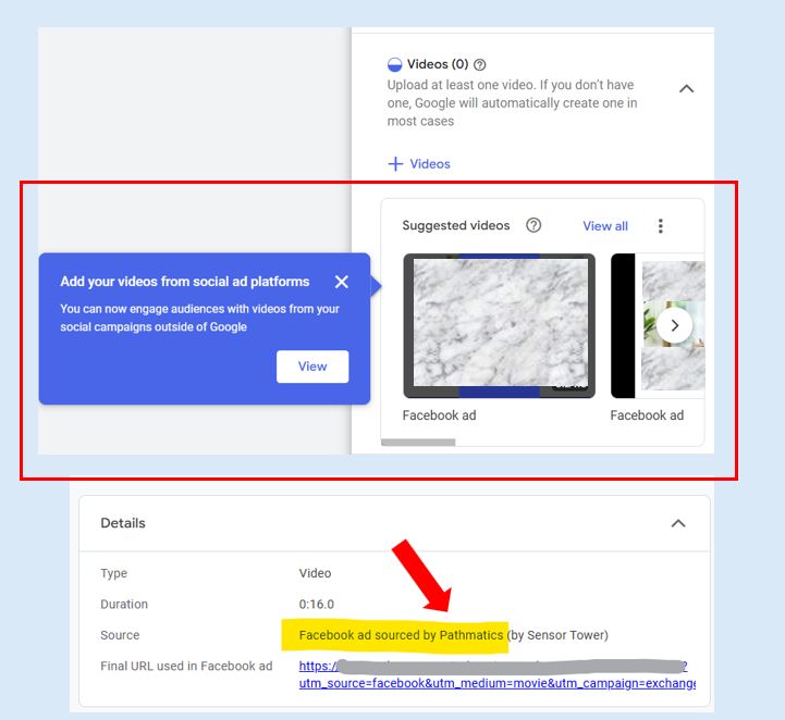 Bezpośredni upload wideo i automatyczny import materiałów z social ads w kampaniach Performance Max