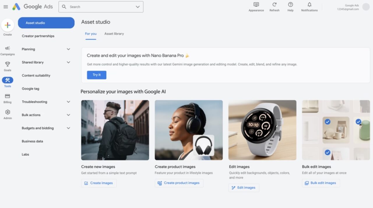 Google Ads wprowadza Nano Banana Pro – nowy model generowania kreacji