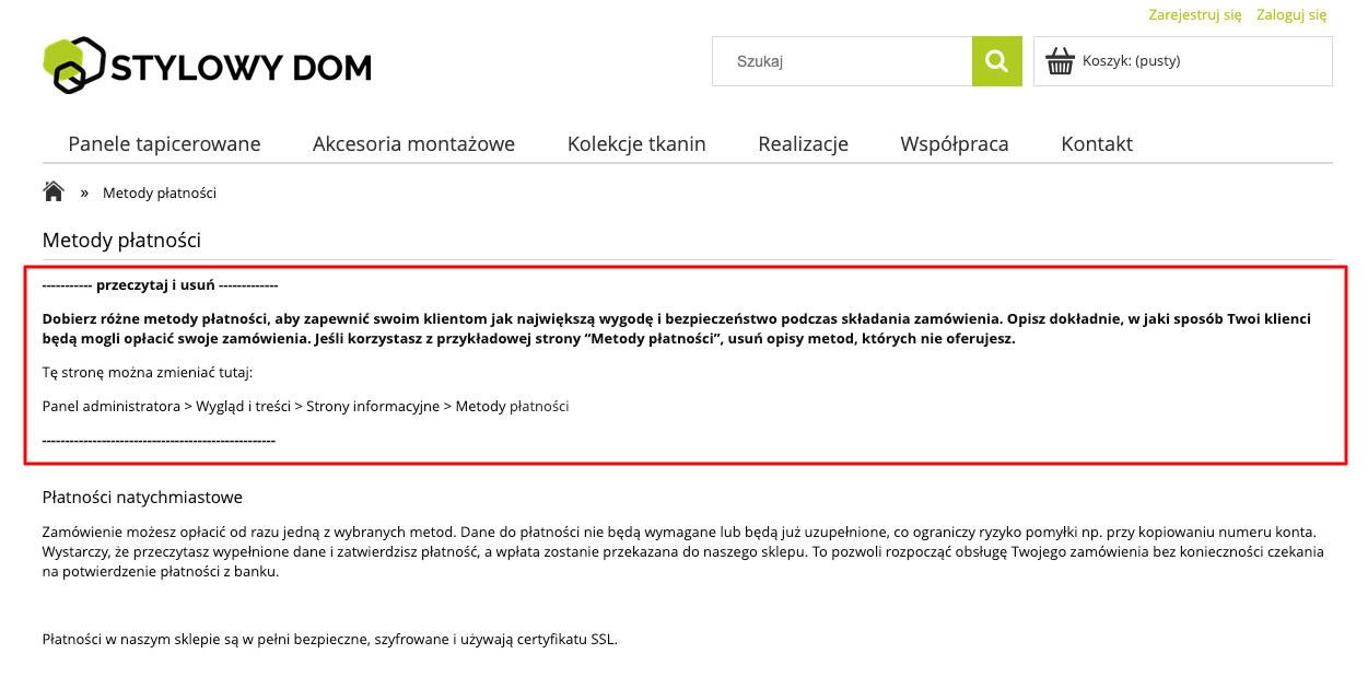 Strona lub sklep internetowy wymaga ulepszenia - jak zdjąć blokadę Google Merchant Center