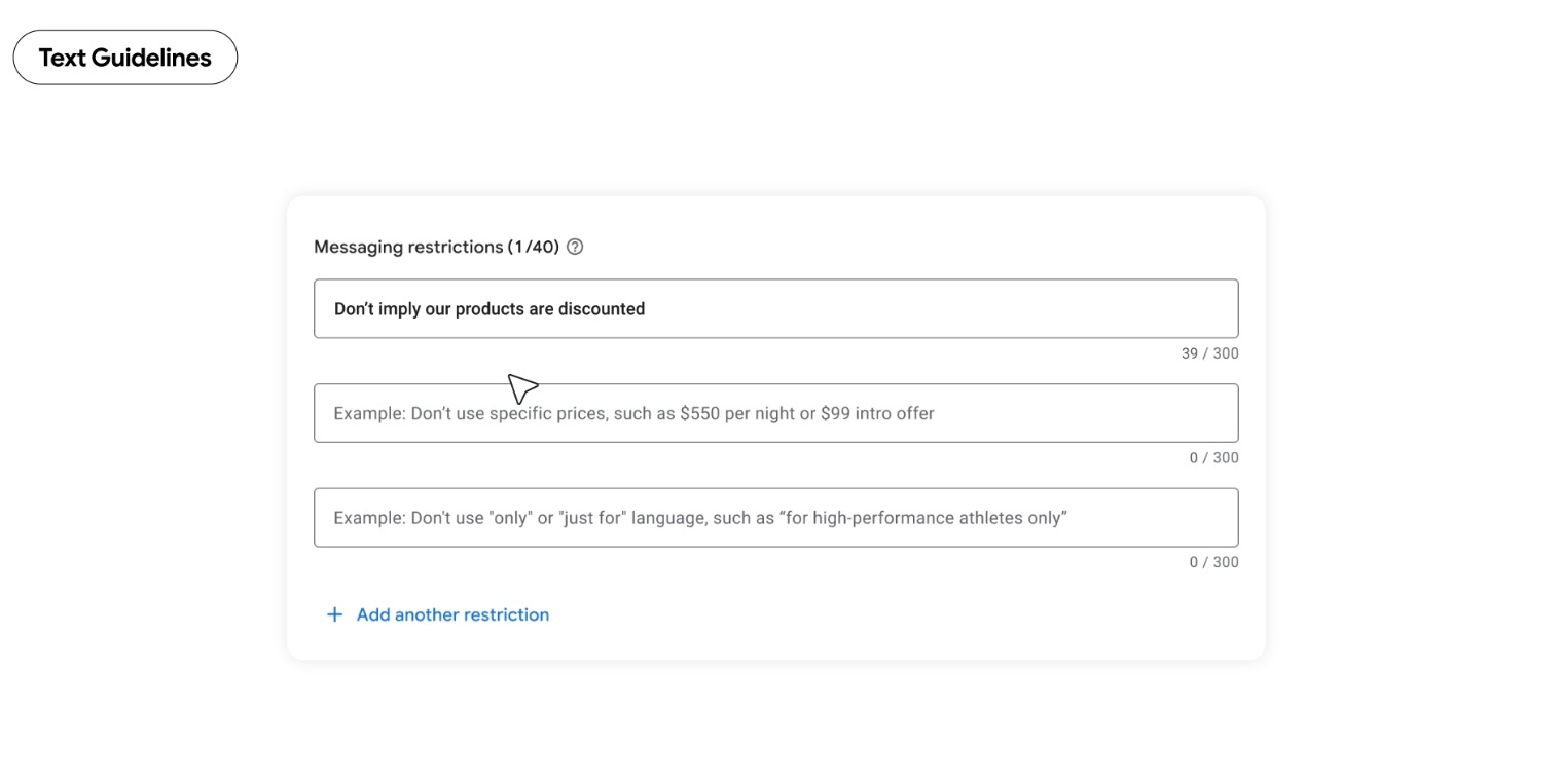 AI Max - globalny dostęp do wytycznych tekstowych
