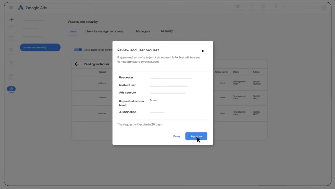 Multi Party Approval - dodatkowa warstwa bezpieczeństwa w Google Ads (tutorial video)