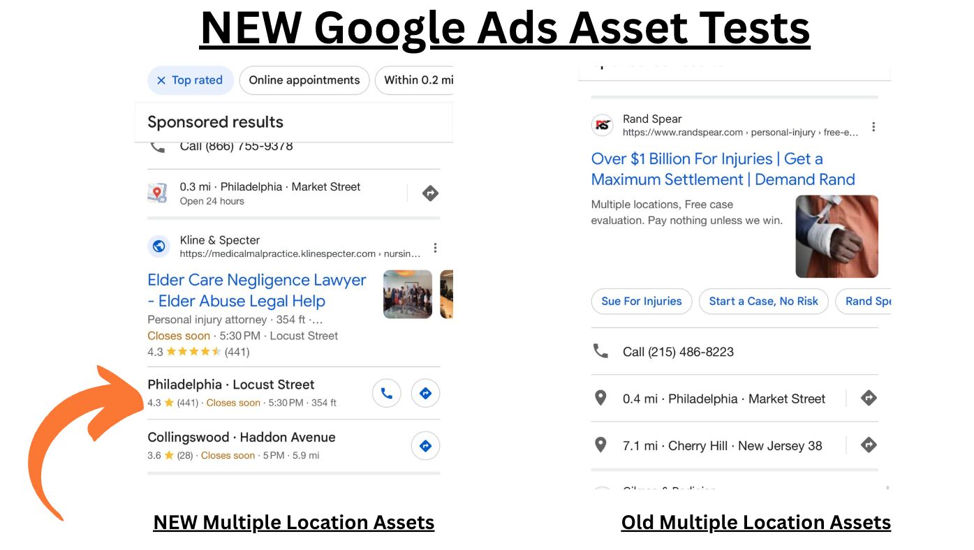 Nowe testy zasobów z Profilu Firmy w Google w Google Ads