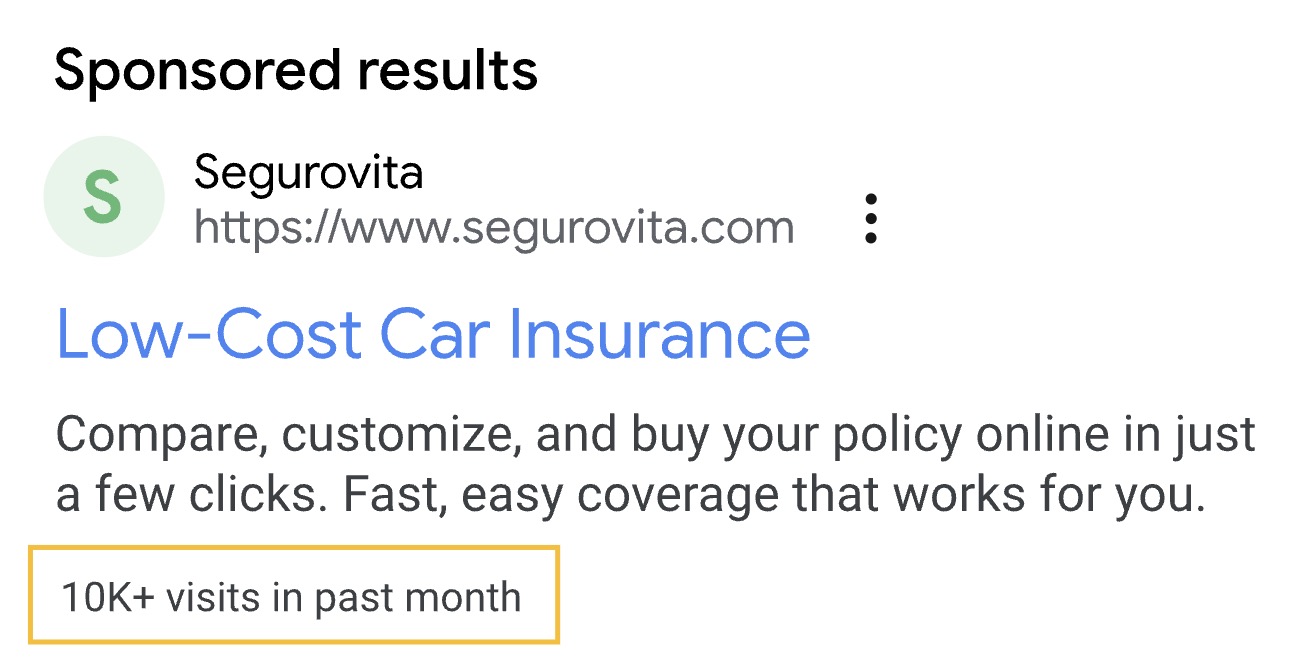 Google oficjalne ogłasza „Site visits” pod reklamami