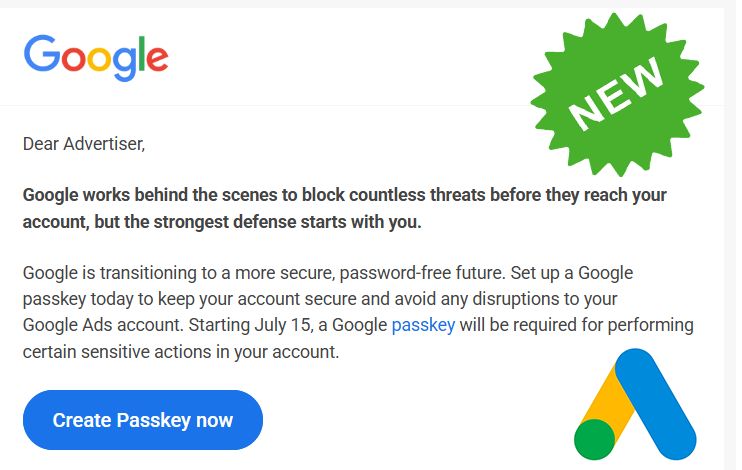 Klucze dostępu (passkeys) będą wymagane dla części działań