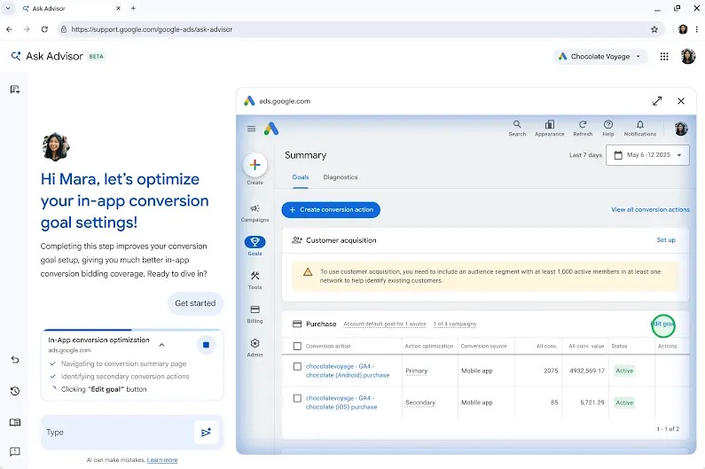 App Connect w Ask Advisor