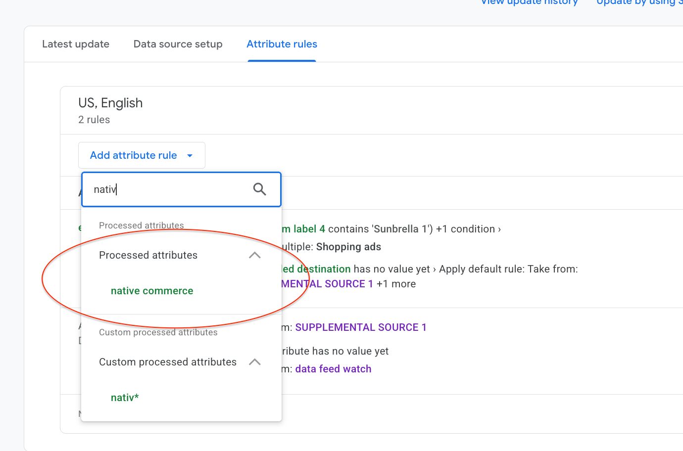Atrybuty Universal Commerce Protocol (UCP) w Google Merchant Center