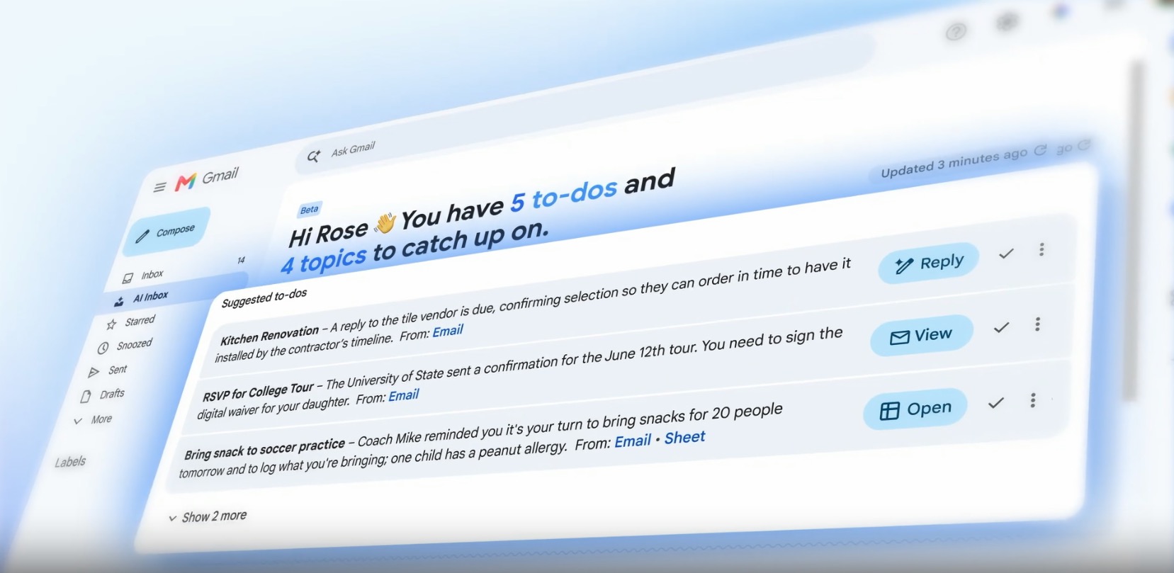 Google I/O 2026 - AI Inbox