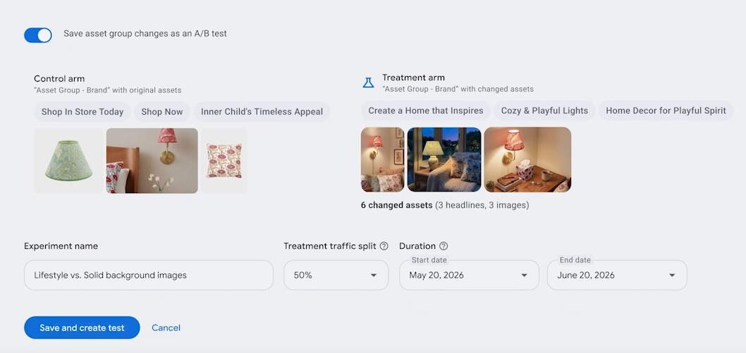 Google Marketing Live 2026 - 1-Click A/B Testing