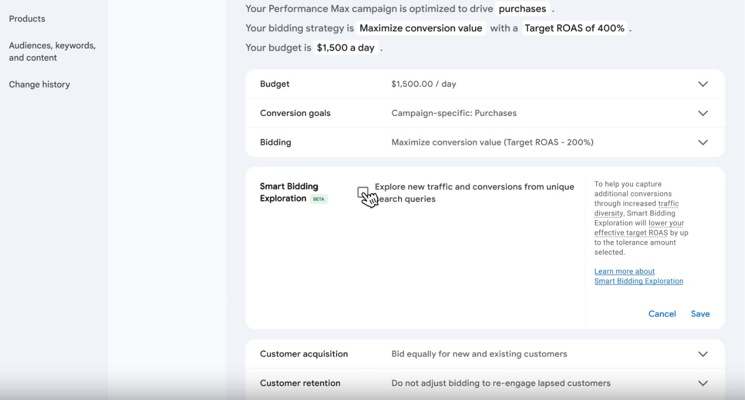Google Marketing Live 2026 - Smart Bidding Exploration dla Performance Max