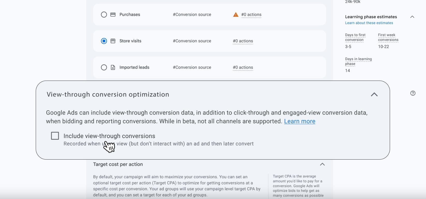 Google Marketing Live 2026 - View-through optimization