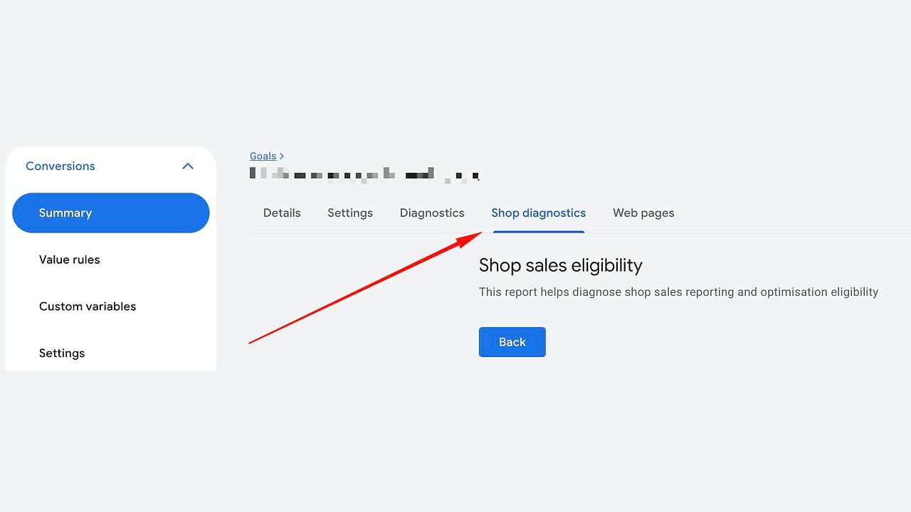 Nowa zakładka „Shop diagnostics” w sekcji konwersji Google Ads
