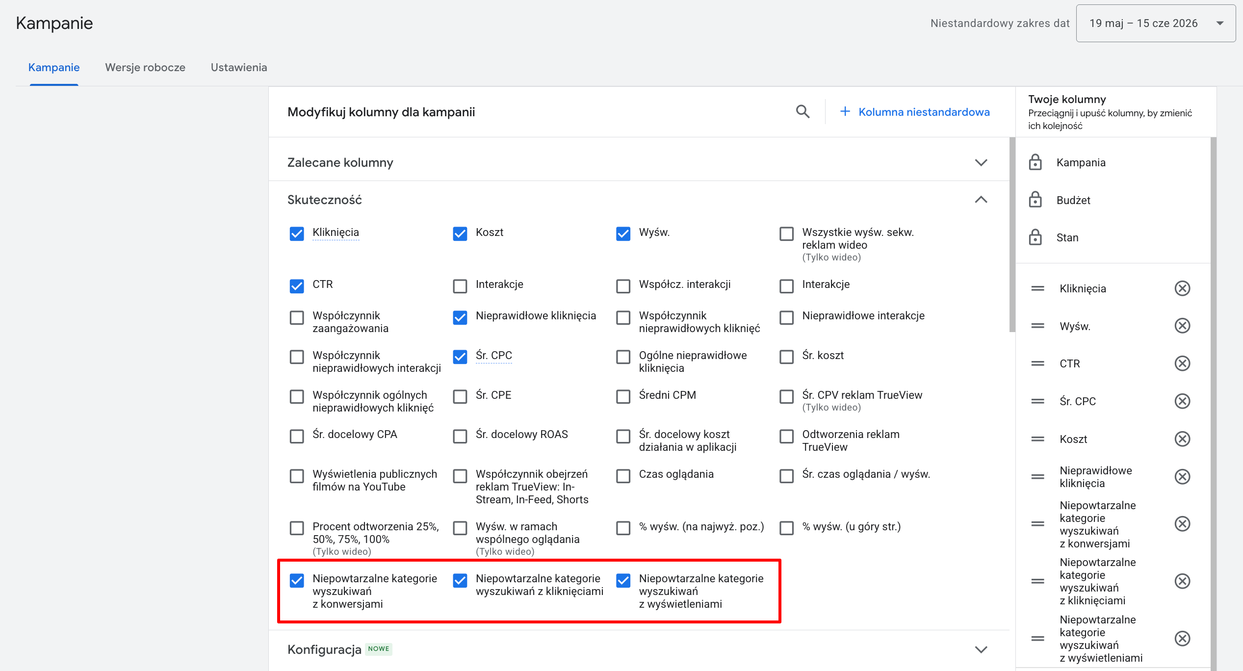 Nowe kolumny w raportach Google Ads dotyczące kategorii wyszukiwań