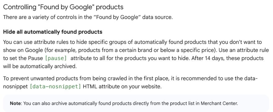 Nowe opcje zarządzania produktami „Found by Google” w Merchant Center