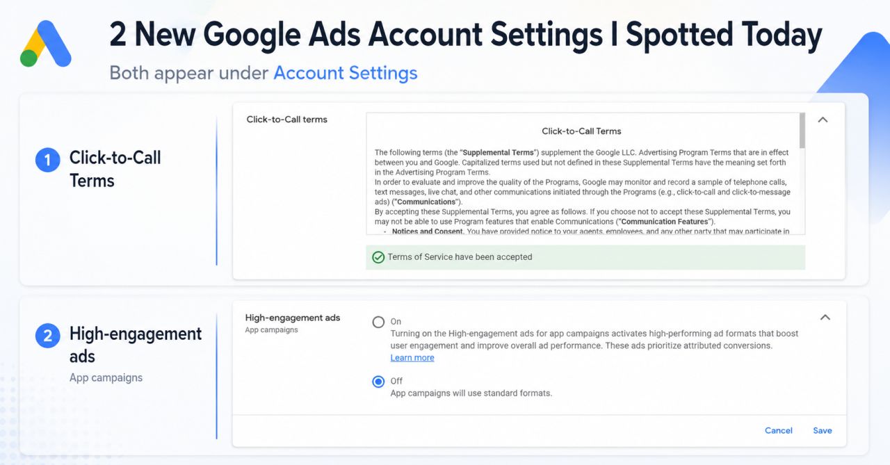 Nowe ustawienia na poziomie konta Google Ads