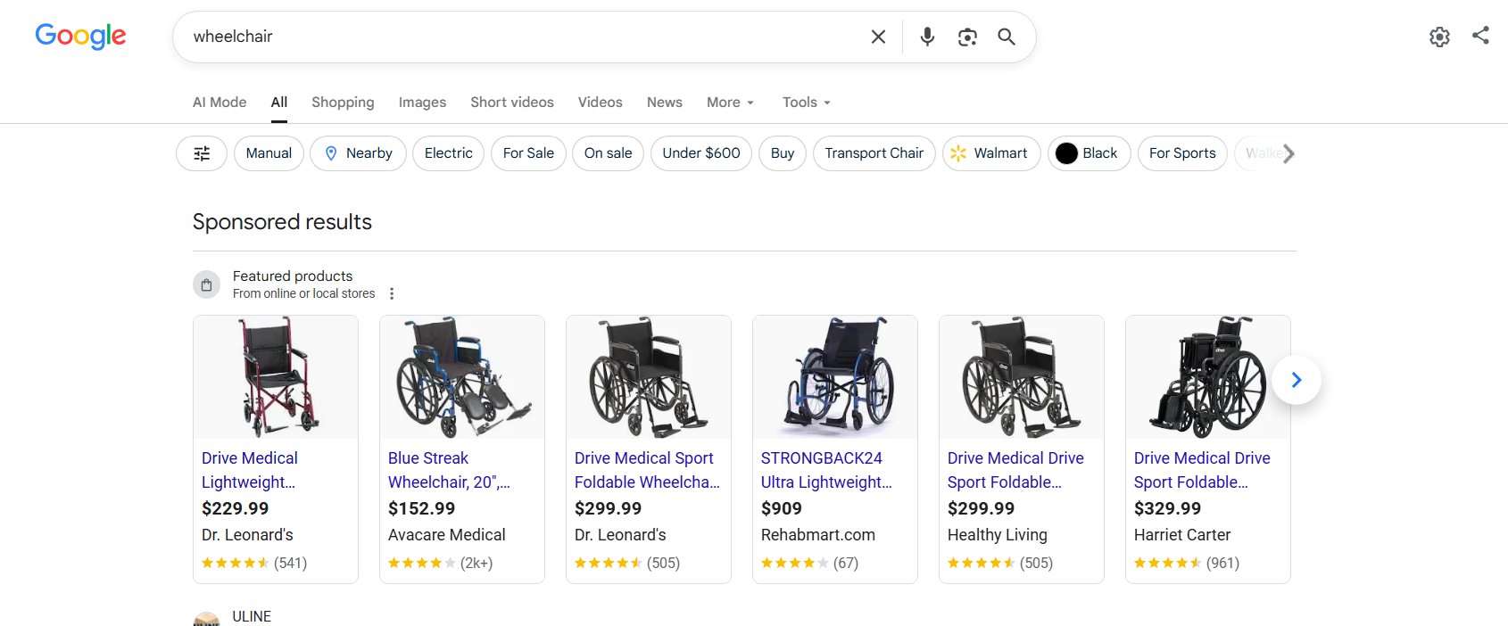 Google testuje nowy nagłówek w reklamach produktowych