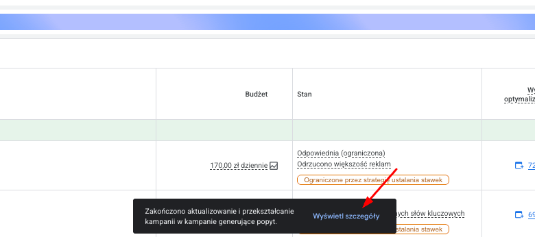 Migracja kampanii w sieci reklamowej do kampanii Demand Gen