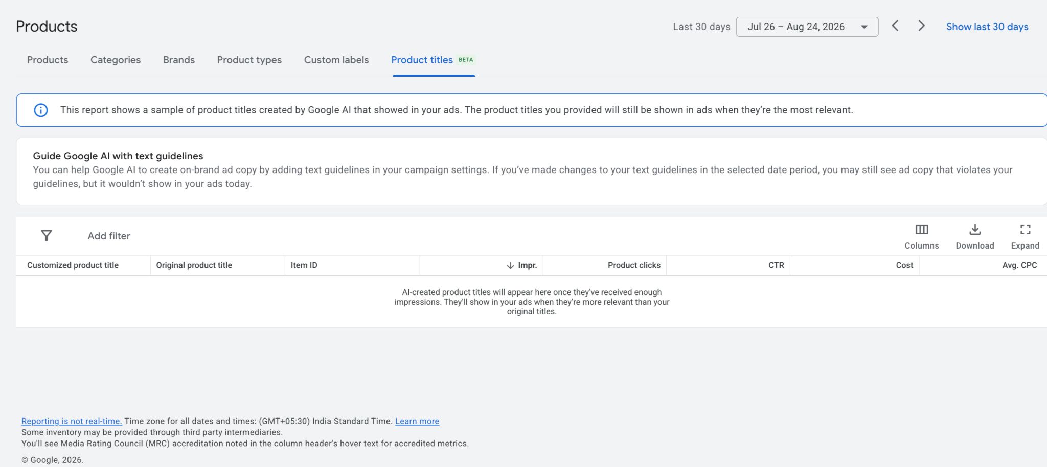 Google AI może tworzyć własne tytuły produktów w reklamach