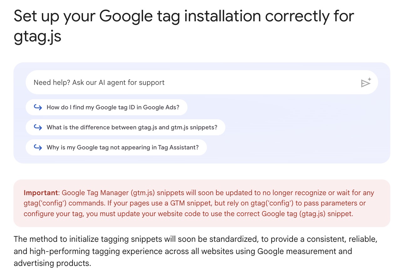 Google Tag Manager przestanie obsługiwać polecenia gtag(‘config’)