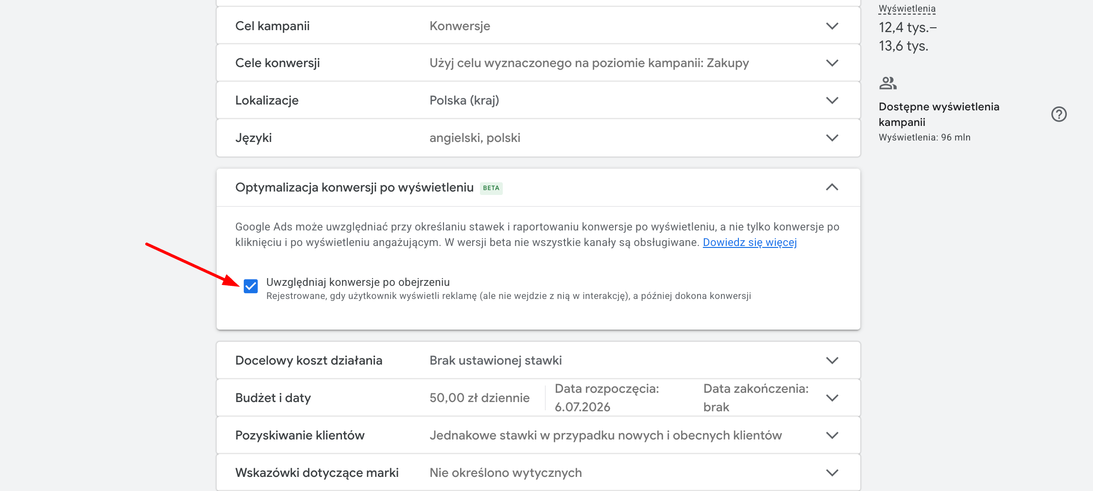 Google zmienia optymalizację konwersji po wyświetleniu w kampaniach generujących popyt - co warto sprawdzić