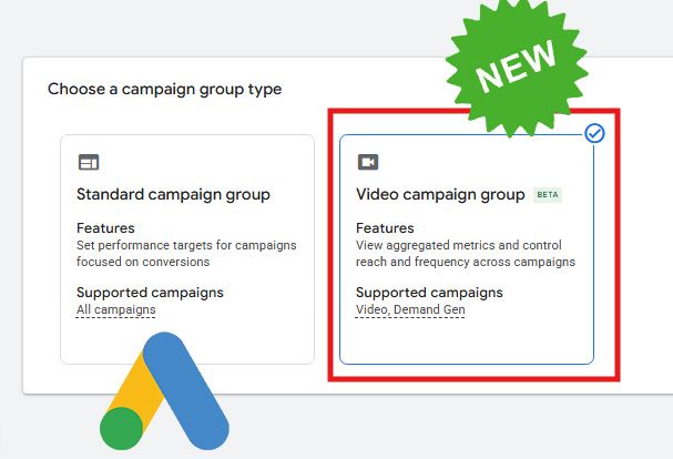„Video Campaign Group” w Google Ads