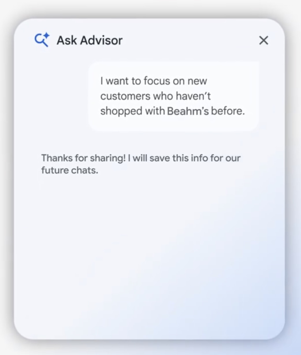 Ask Advisor zyska współdzieloną pamięć w narzędziach marketingowych Google