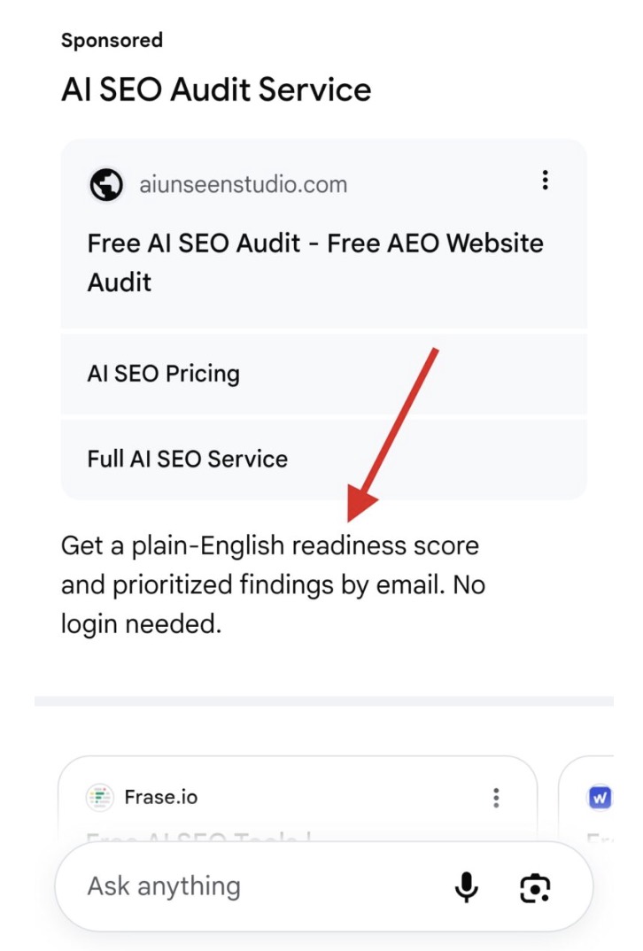 Google testuje opisy reklam w AI Mode
