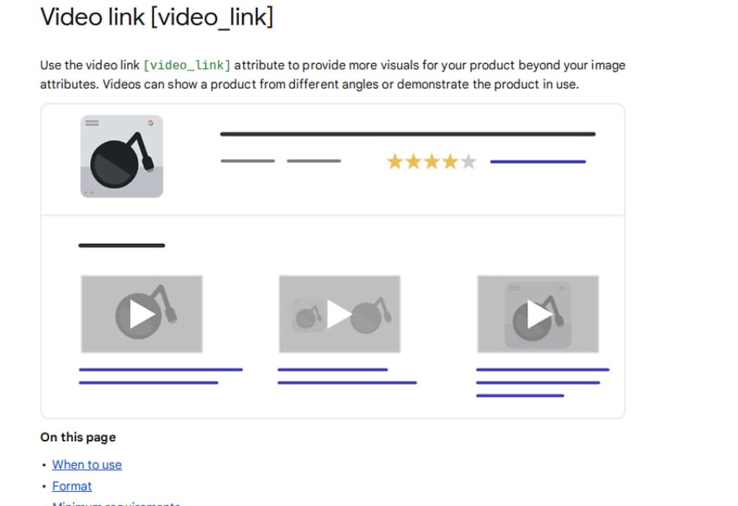 Szybsza aktualizacja filmów produktowych w Google Merchant Center