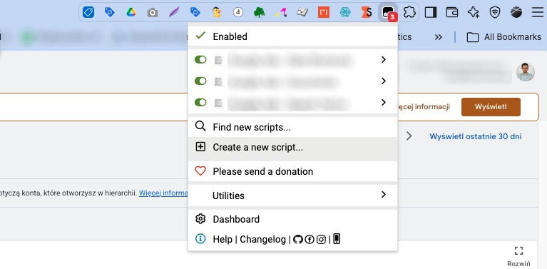 Własne skróty klawiaturowe w Google Ads - szybka zmiana zakresu dat