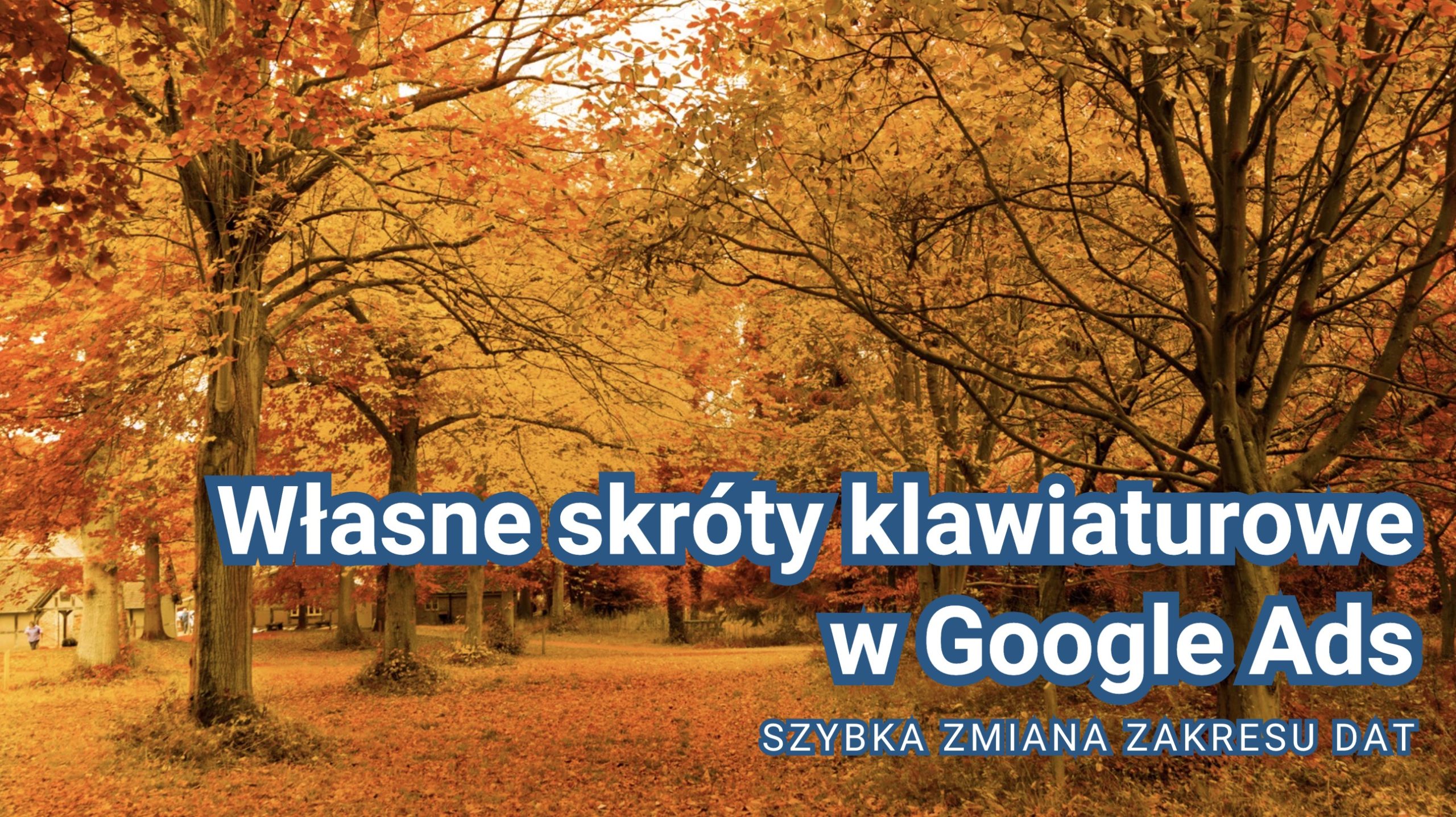 Własne skróty klawiaturowe w Google Ads - szybka zmiana zakresu dat